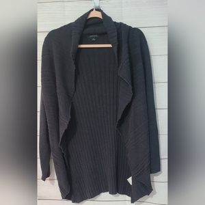 Nwot Arvida cotton open front ribbed cardigan size L